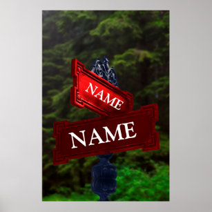 Street Sign for Personalised Names