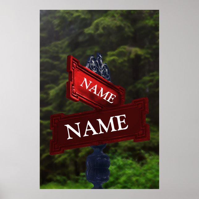 Street Sign for Personalised Names (Front)