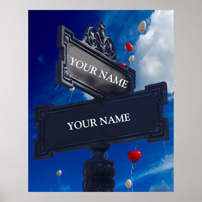 Street Sign for Personalised Names (Front)
