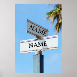 Street Sign for Personalised Names
