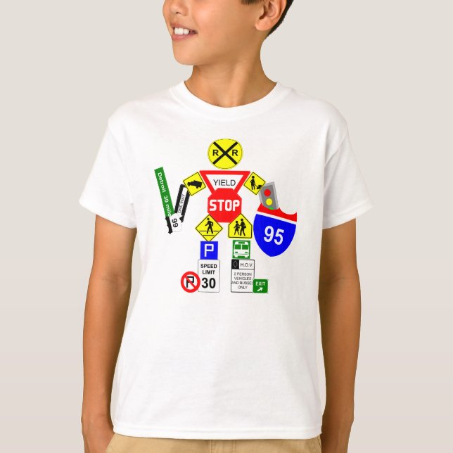 Street Sign Warrior T-Shirt (Front)