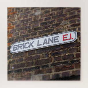 Street Signs of London Brick Lane - 20x20 - 676 pc Jigsaw Puzzle