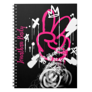 Street Spray Paint Graffiti No Peace Notebook