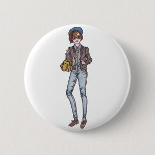 street style 6 cm round badge