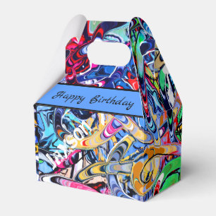 Street style artwork favour box