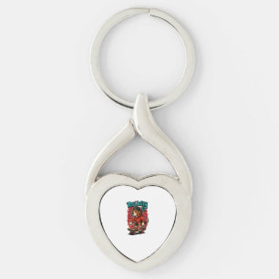 Street Style Beagle Skateboarding Graffiti Art Key Ring
