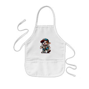 Street Style Bulldog Kids Apron