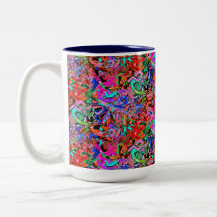 Street style graffiti  Two-Tone coffee mug