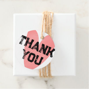 Street Style Massive Thank You Text Favour Tags