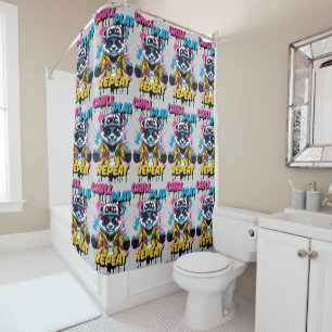 Street Style Panda Energy Shower Curtain