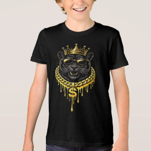 Street Style Panther Drip King  Tri-Blend Shirt