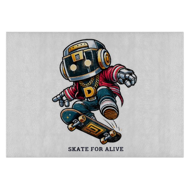 Street Style Skate Series Cutting Board (Front)
