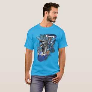 Street Surfer, Skateboard Collage, T-Shirt