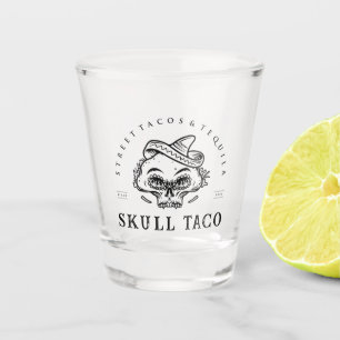 Street Tacos & Tequila- Skull Taco Shot Glass