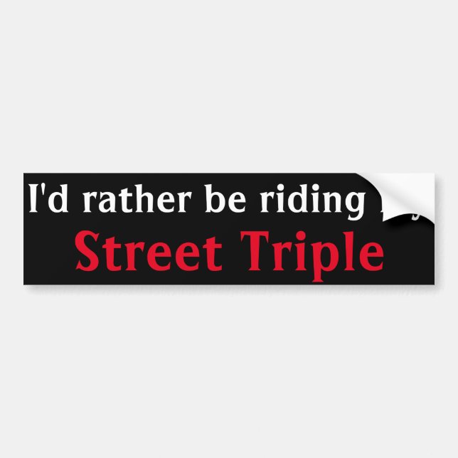 street triple bumper sticker (Front)