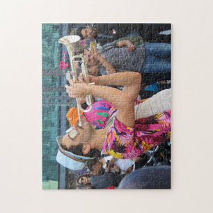 Street Trumpeter in Berlin, Germany Jigsaw Puzzle