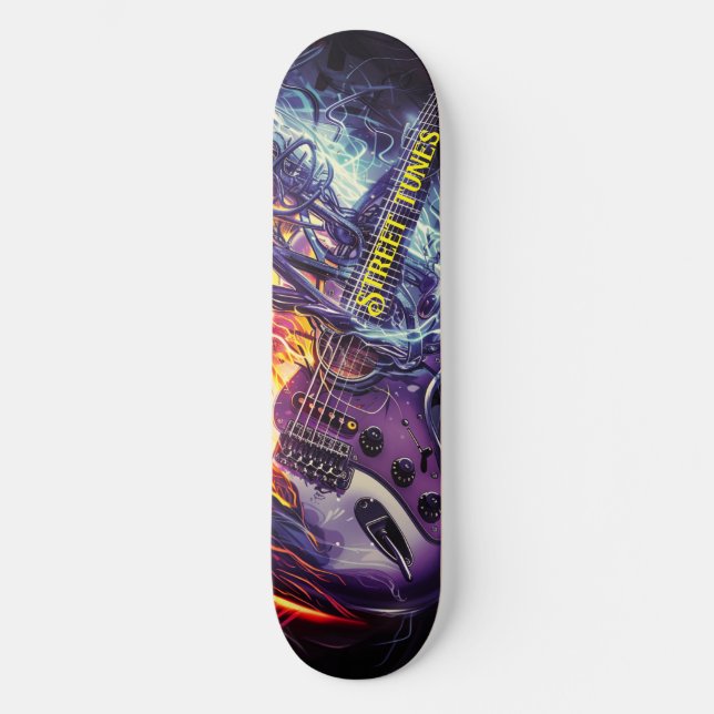 Street Tunes electric guitar  Skateboard (Front)