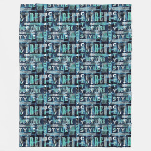 Street, Urban . Fleece Blanket