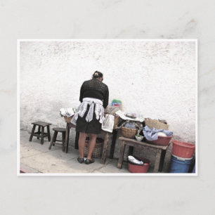 Street Vendor Postcard