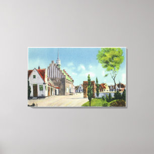 Street View of the Danish Village Canvas Print
