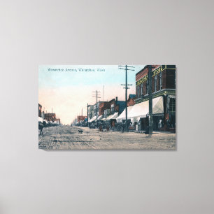 Street View of Wenatchee Avenue Canvas Print
