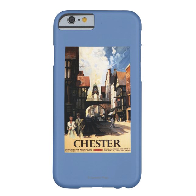 Street View with Couple & Tower Clock Rail Case-Mate iPhone Case (Back)
