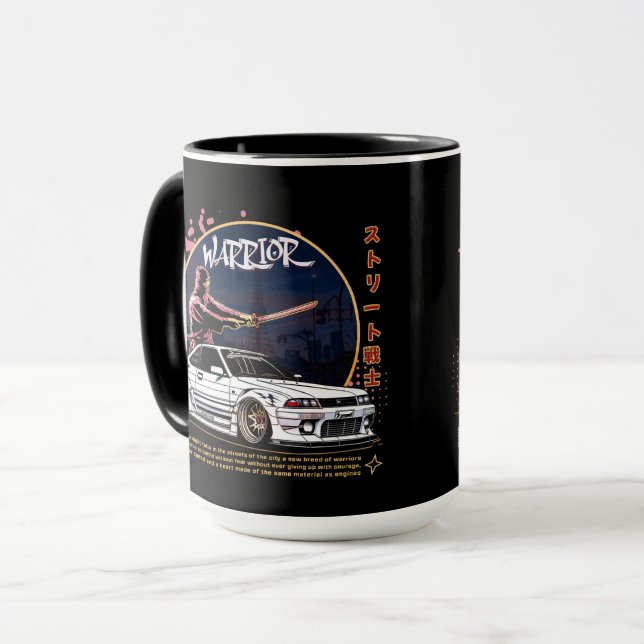 Street Warrior Samurai - Skyline Driver Mug (Front Left)