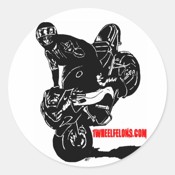 Stunt Stickers & Labels Zazzle UK