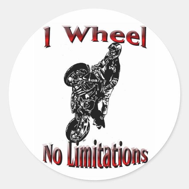 Streetbike Stunt Stickers No Limitations (Front)