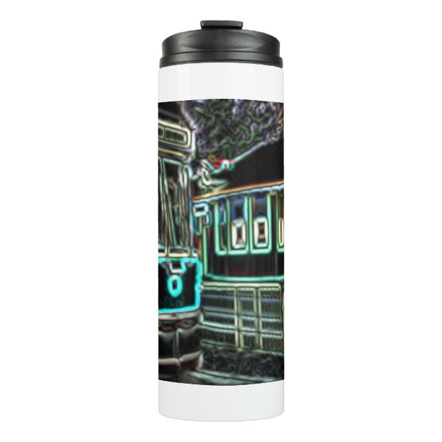 Streetcar at Railway stn Thermal Tumbler (Front)