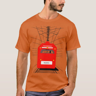 Streetcar gift idea for workers on tramways trains T-Shirt