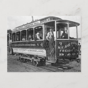 Streetcar in Washington D.C., 1890 Postcard
