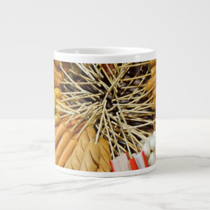 streetfood from a asian market large coffee mug