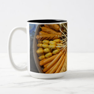 streetfood from a asian market Two-Tone coffee mug