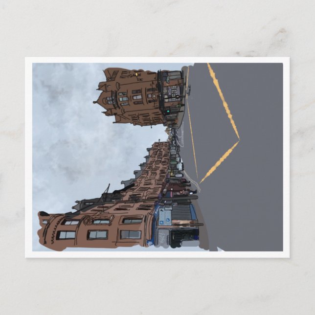 Streets of Glasgow, Scotland postcard (Front)