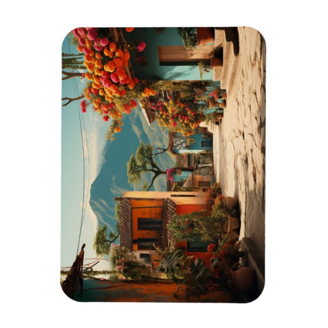 Streets of Mexico  Magnet (Vertical)