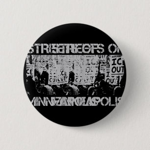 Streets Of Minneapolis Right Now, Ice Out T-shirt. 6 Cm Round Badge