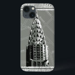 Streets of New York with Empire State Building iPhone 13 Case<br><div class="desc">Have you been to New York? Then you'll love this print of the streets of the city with an inset of the Empire State Building. Buy this piece and bring yourself a little closer to the Big Apple!</div>