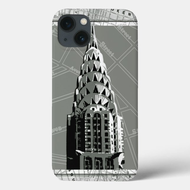 Streets of New York with Empire State Building Case-Mate iPhone Case (Back)