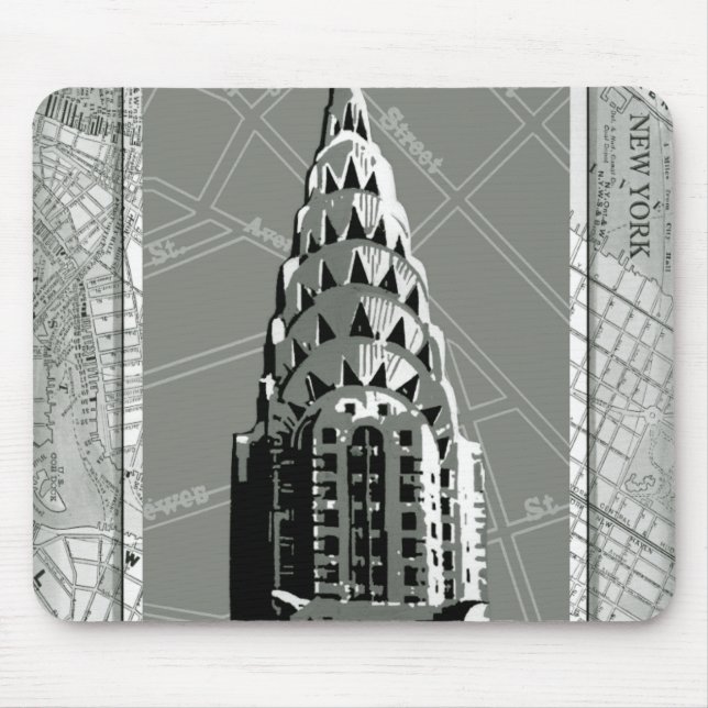 Streets of New York with Empire State Building Mouse Mat (Front)