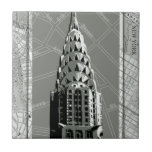 Streets of New York with Empire State Building Tile<br><div class="desc">Have you been to New York? Then you'll love this print of the streets of the city with an inset of the Empire State Building. Buy this piece and bring yourself a little closer to the Big Apple!</div>
