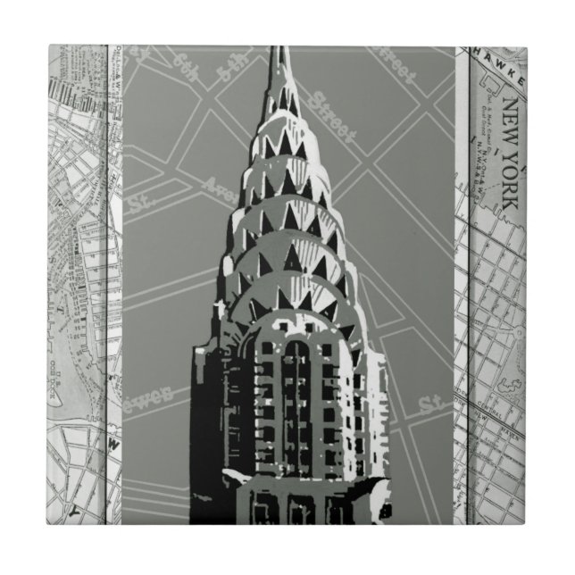 Streets of New York with Empire State Building Tile (Front)