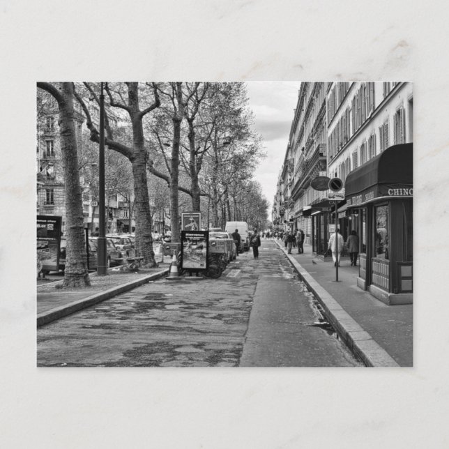 Streets of Paris V2 Postcard (Front)