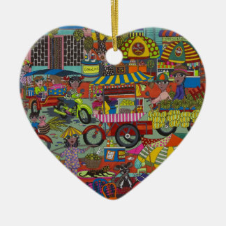 Streets of Phnom Penh Ceramic Tree Decoration