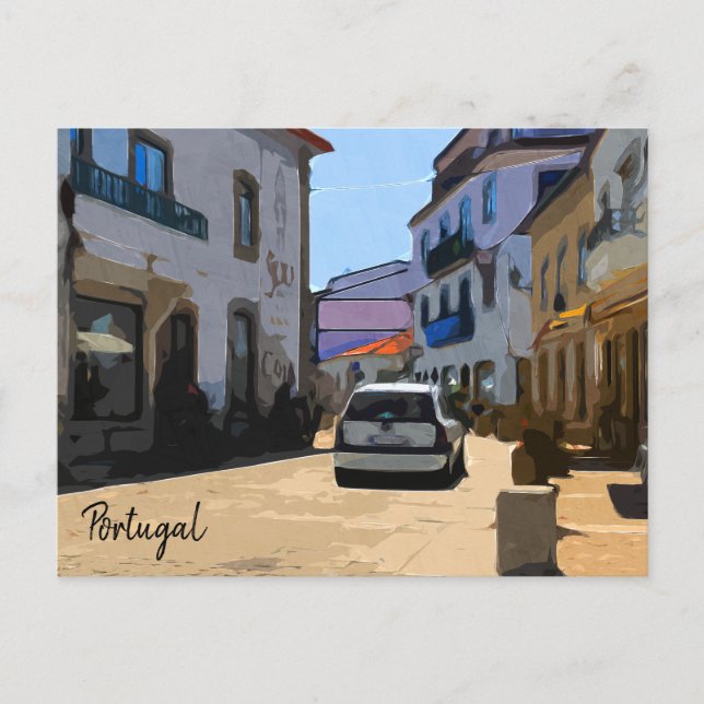 Streets of Portugal Holiday Postcard (Front)