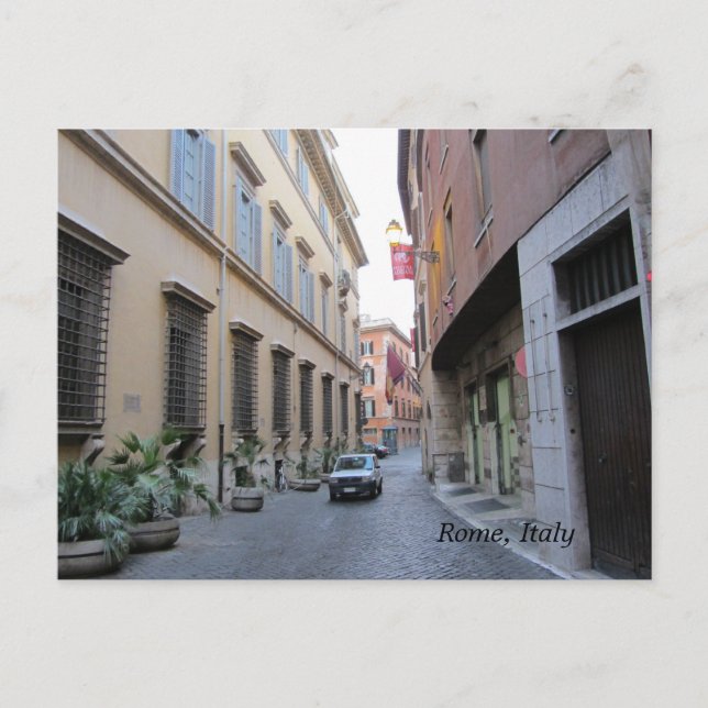 Streets of Rome, Italy Postcard (Front)