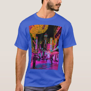 Streets Of Tokyo Japan Night Scene With Lights Va T-Shirt