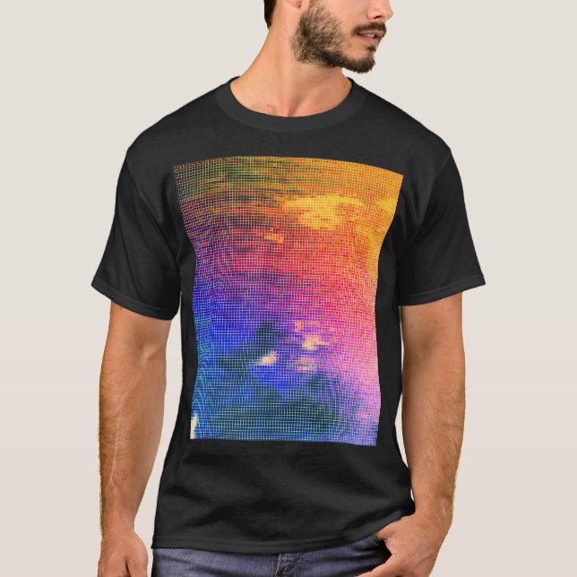 Streetwear Aerial Oceanview Printed Photography Pr T-Shirt (Front)
