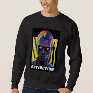 Streetwear Urban Graphic Hip Hop Zombie Graffiti S Sweatshirt