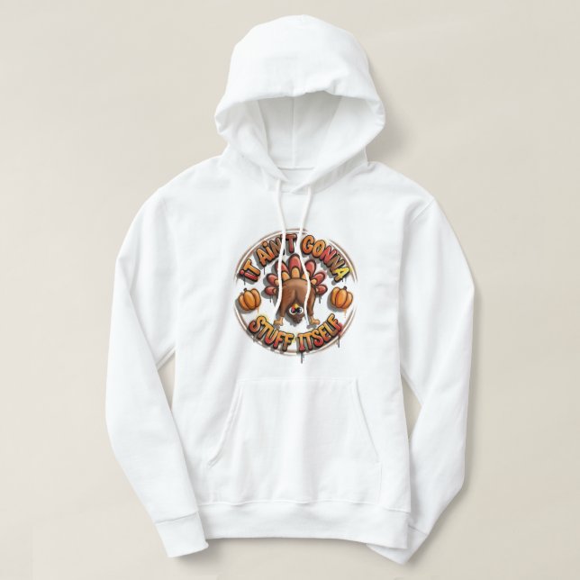 Streetwise Feast: The 3D Graffiti "It Ain't Gonna  Hoodie (Design Front)